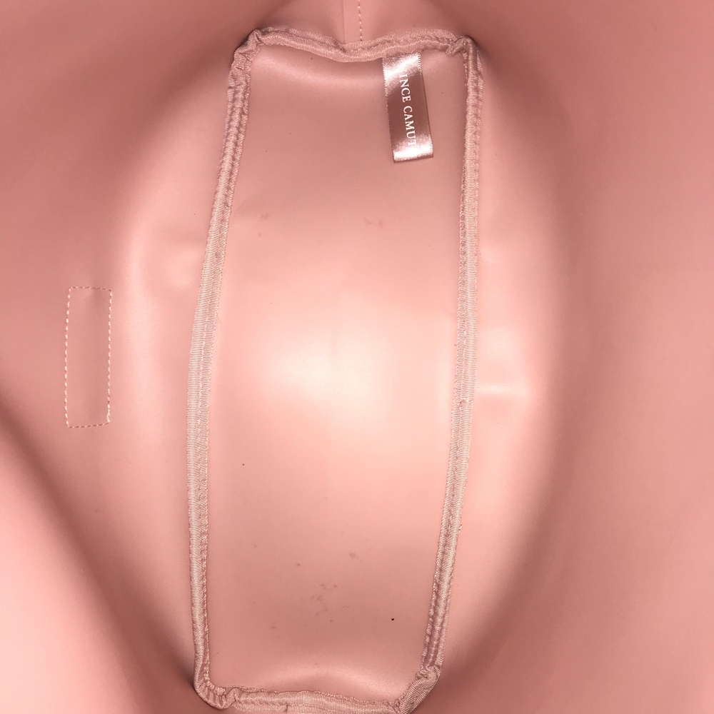Vince Camuto Large PVC Pink Tote. 19 x 13 - Picture 7 of 9